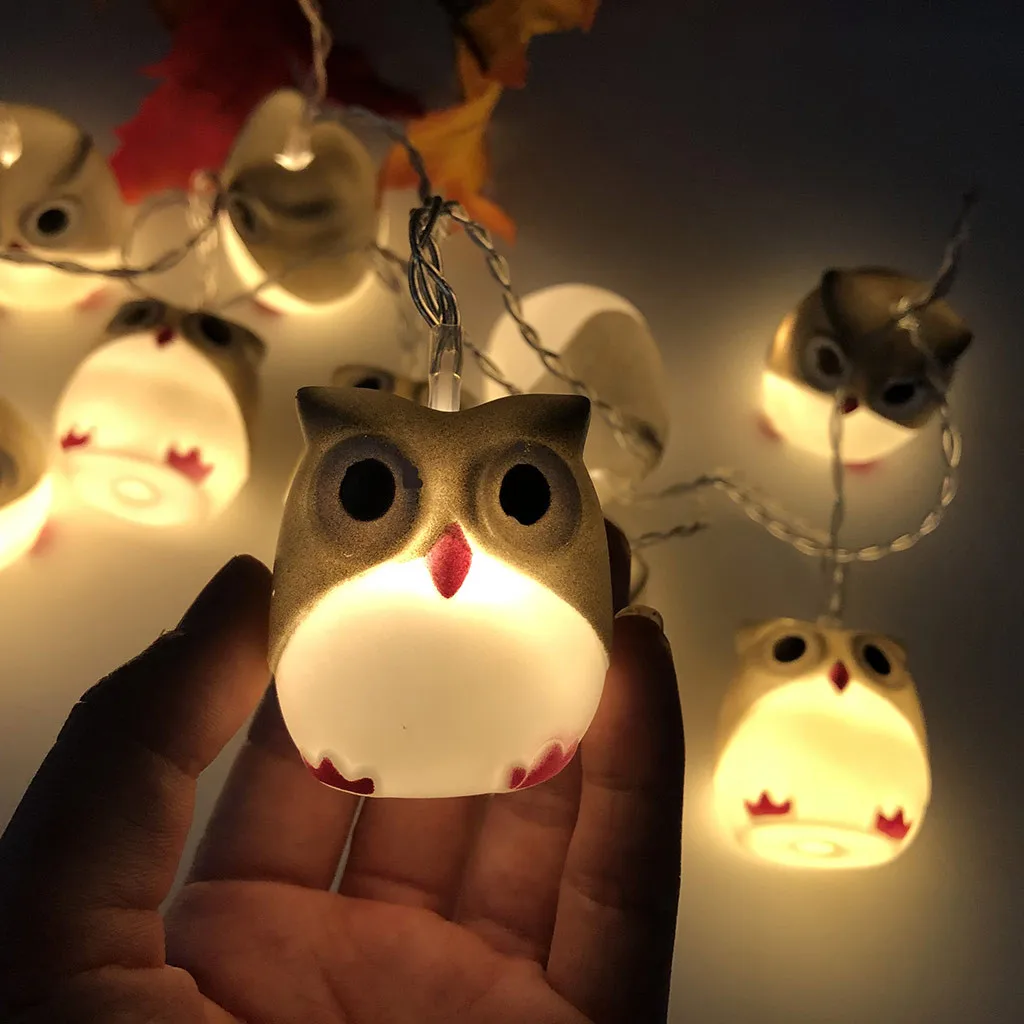 

Halloween New Owl Lights String Party Garden Decoration Lights String Halloween pendant Christmas pendant String light Hot sale
