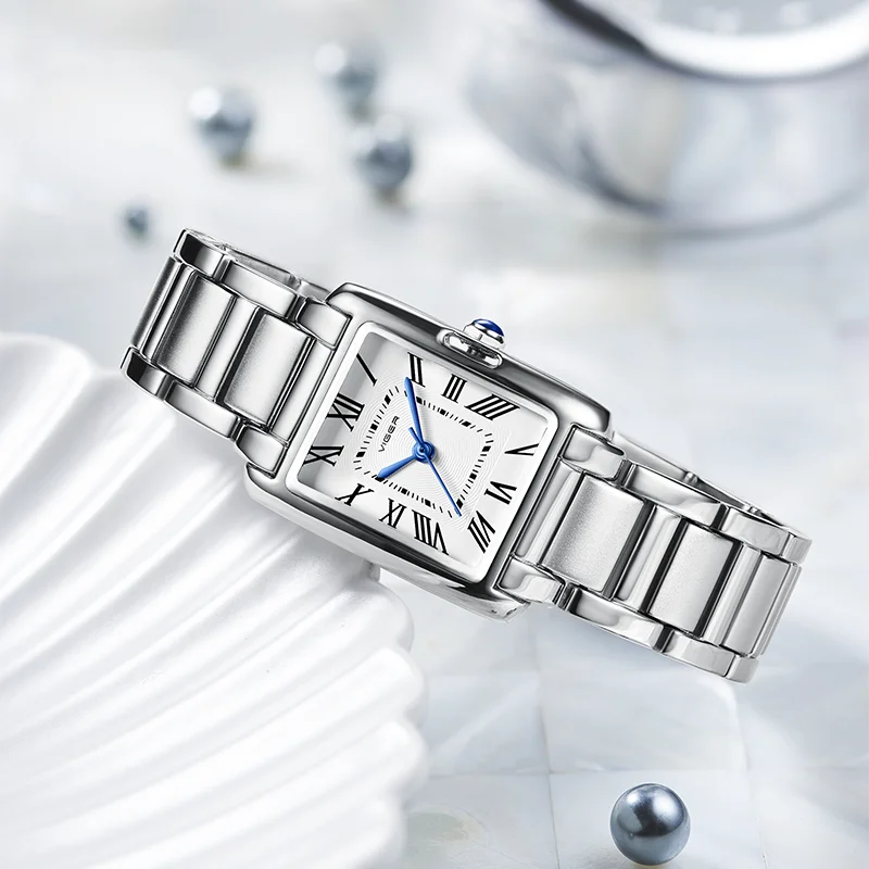 Модные простые наручные часы женские водонепроницаемые кварцевые для девочек