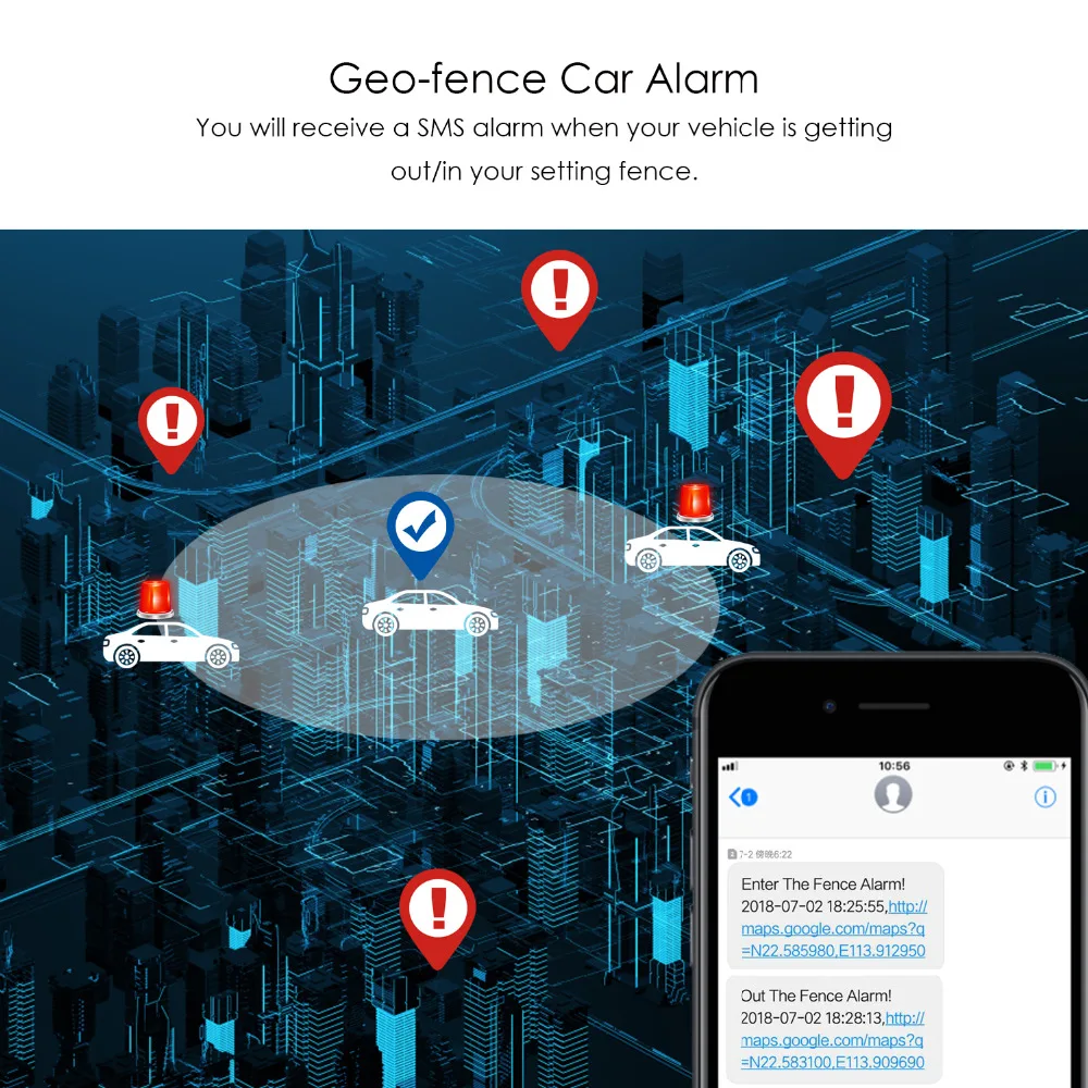 Автомобильный GPS трекер Prazata OBD2 OBD автомобильный OB22 голосовой монитор Geo fence сигнал