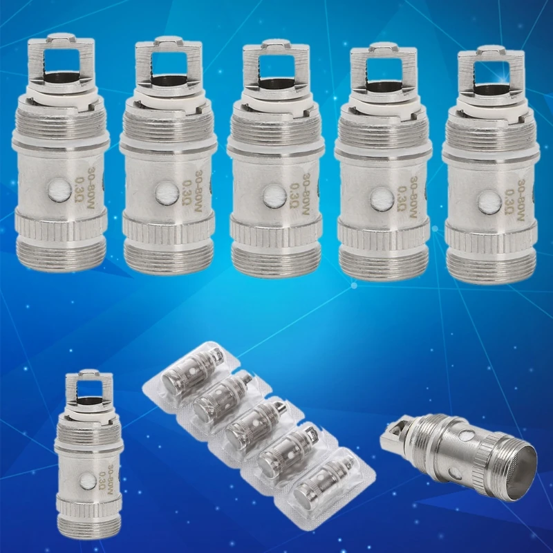 Головка спирали 5 шт./корт. Замена 0 18/0 3/0 для iStick Pico 75 Вт iJust2 Melo 3 вейп катушка
