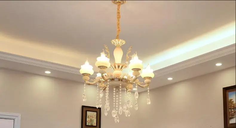 Para Sala обеденный стол лампа Lampara Colgante освещение с кристаллами Maison Lampen современный Лофт светильник Suspendu подвесной светильник