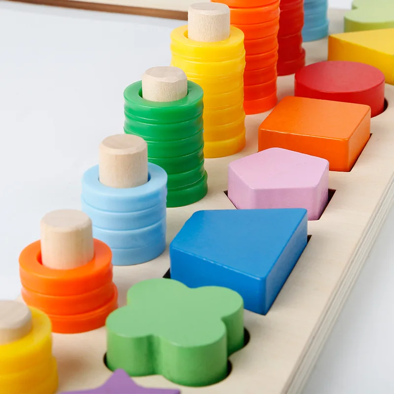 

Multi-functional with Numbers Shape Matching Logarithmic Board Children Early Childhood Educational Sketchpad Kindergarten Mathe