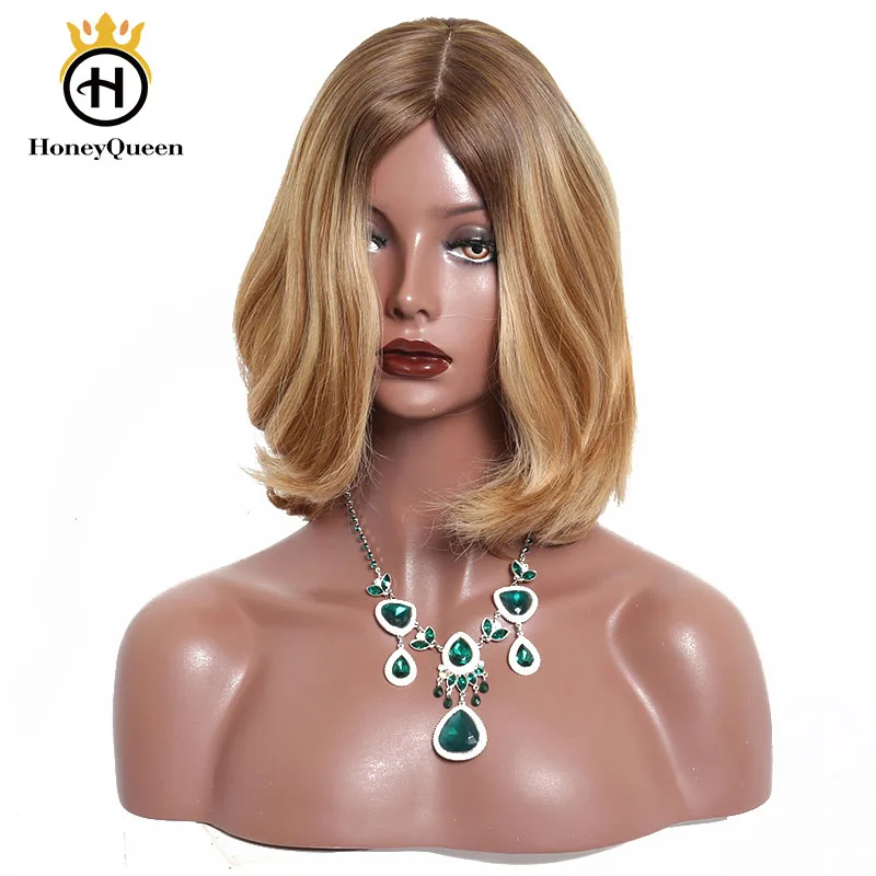 Kosher Jewish Wigs Ombre Blonde Color European Remy Hair With Baby Hair Straight Human Wigs Silk Top Kosher Wig Pre Colored