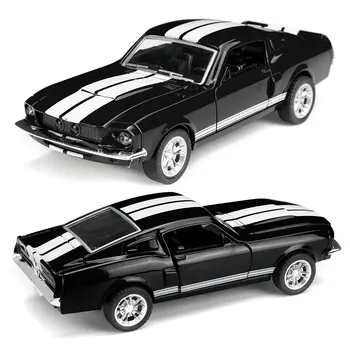 

1:32 Diecasts Vehicle Car Toy Car Model Pull Back for Children Pull Back Models Boy Kids Gifts for Ford Mustang GT 1967 GT500
