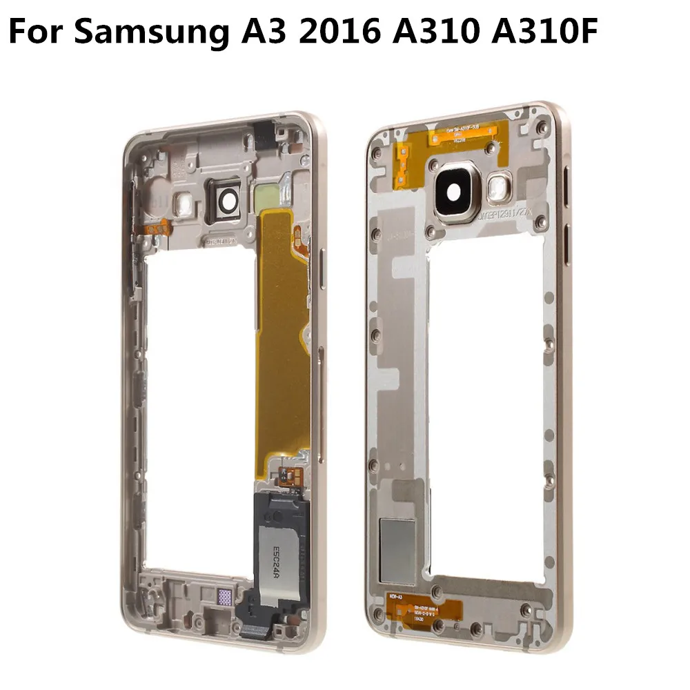 Оригинал для Samsung A3 2016 A310 A310F средняя рамка панель Корпус Корпуса с объективом