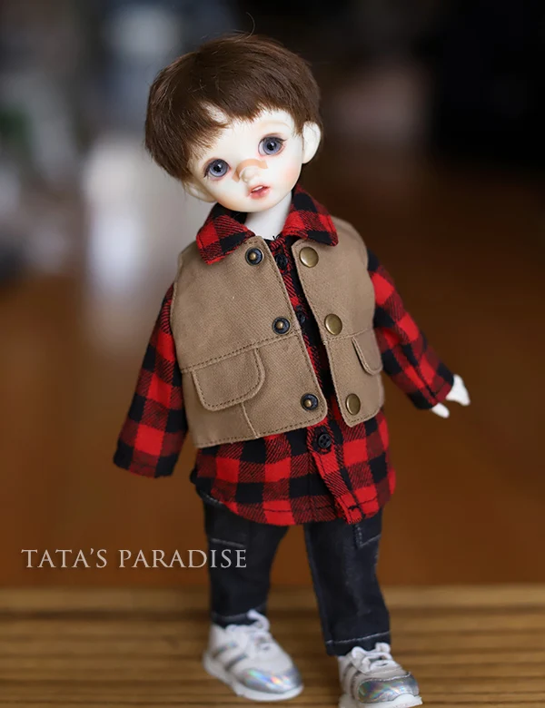 Одежда для шарнирных кукол 1/4 MSD 1/6 BJD YOSD рубашка и жилет брючный костюм