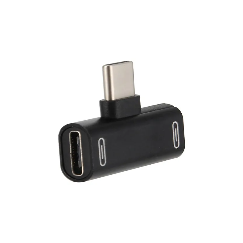 

Newly Type-C Dual Female Plug Audio Adapter 2 In 1 Charging Converter for Type-C Phones Device 999