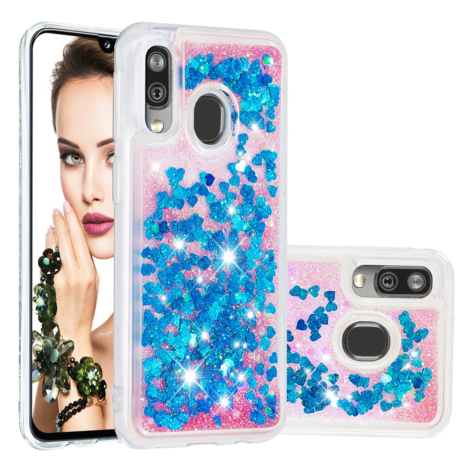 Жидкий зыбучий песок телефонные чехлы для samsung Galaxy A20 A30 A40 A60 A80 A90 A10e A20e A2 Core M40 чехол Блестящий ТПУ задняя крышка Coques