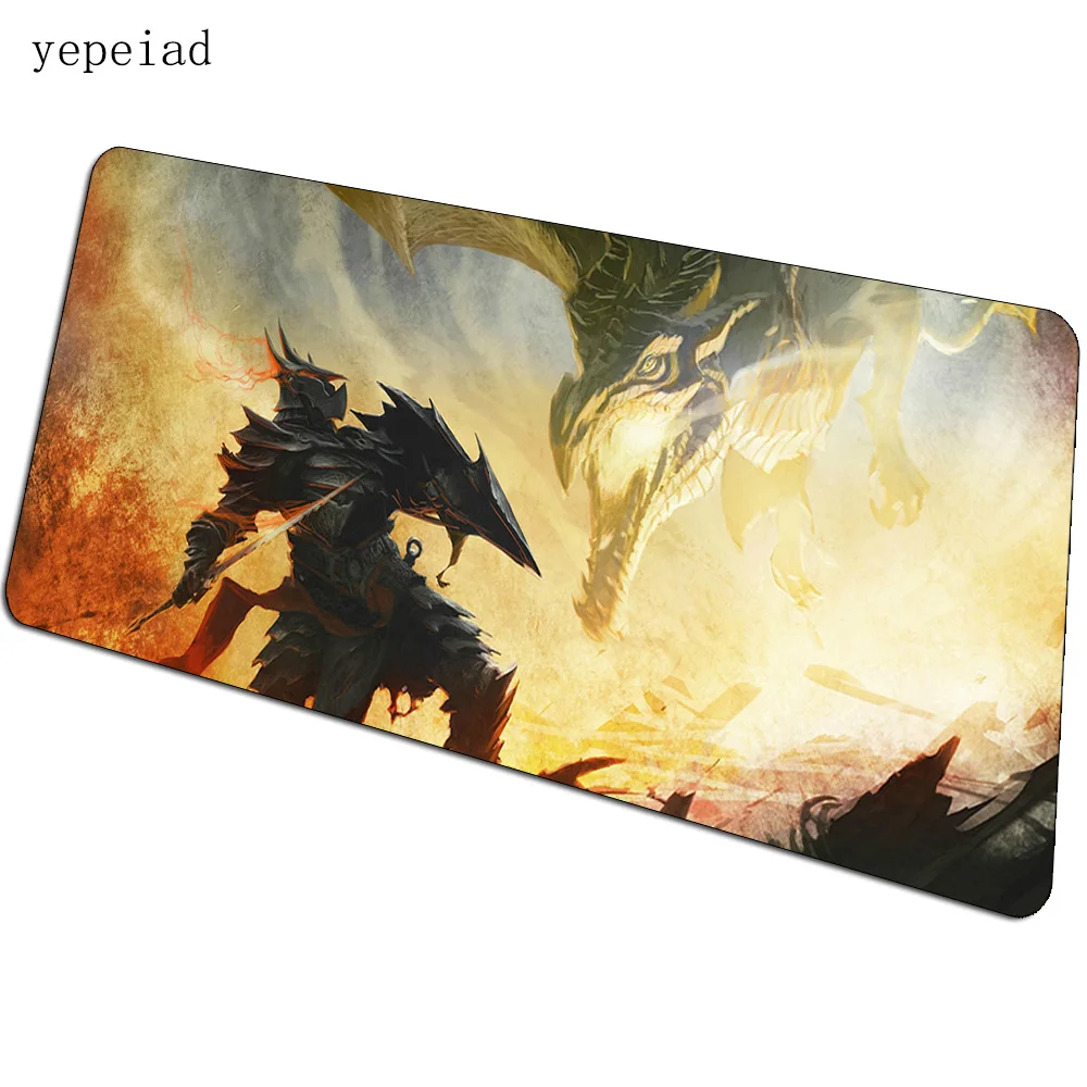 Skyrim mousepad 90x40cm kawaii computador tapete do