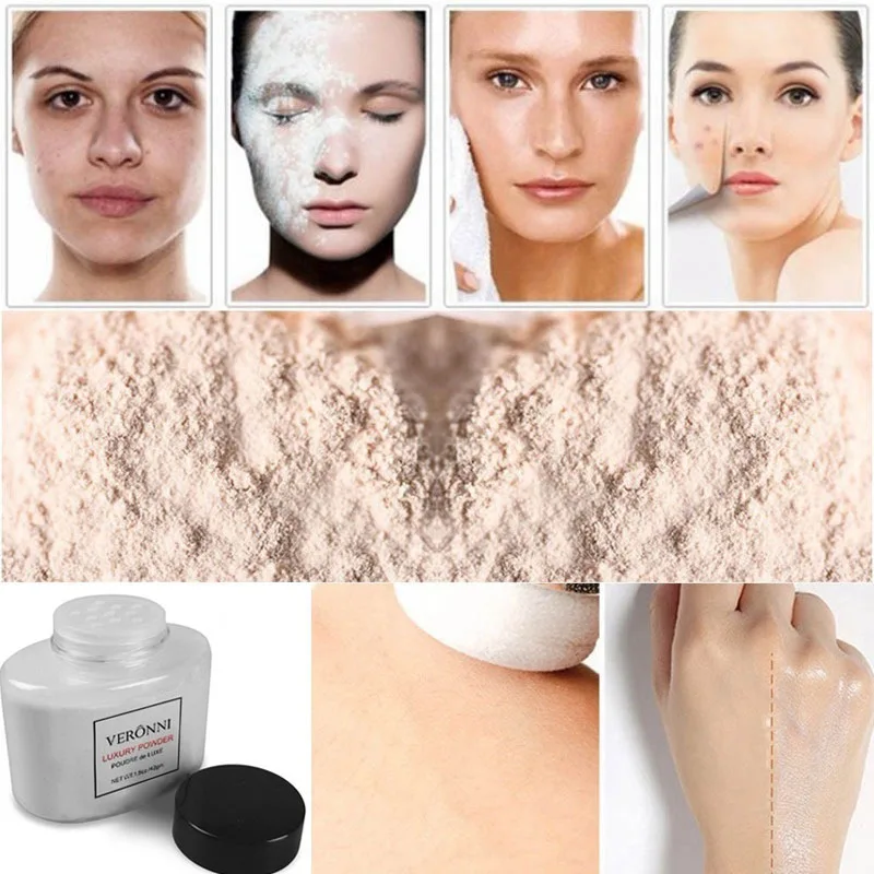 

Face Contour Makeup Banana Powder Whitening Brighten Skin Oil Control Mineral Luxury Make Up Finish Setting Loose Translucent