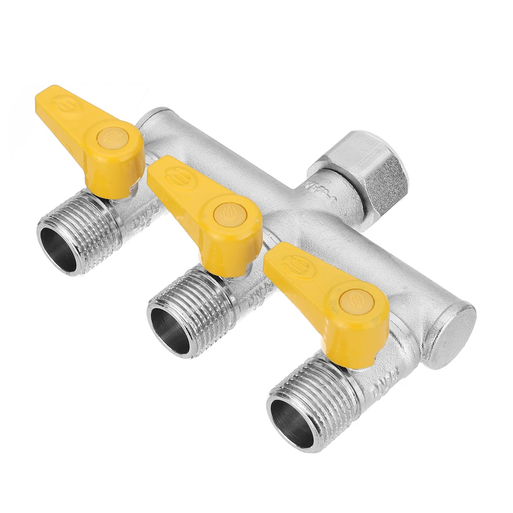 1/2'' Garden Hose Maniford Quick Connector 3 Outlet Three Way Splitter