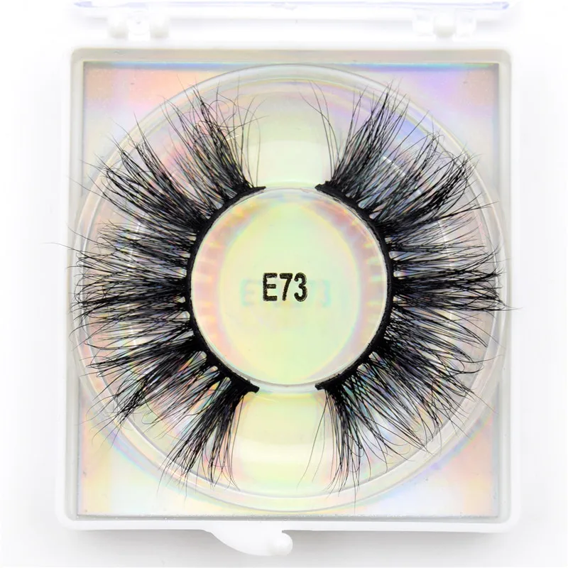 E73 Round Visofree 3D ресницы 25 мм накладные ресницы драматические Объемные Накладные ресницы "крест-накрест" Накладные ресницы бескровные настоящие норковые ресницы макияж - Цвет: E73 Round