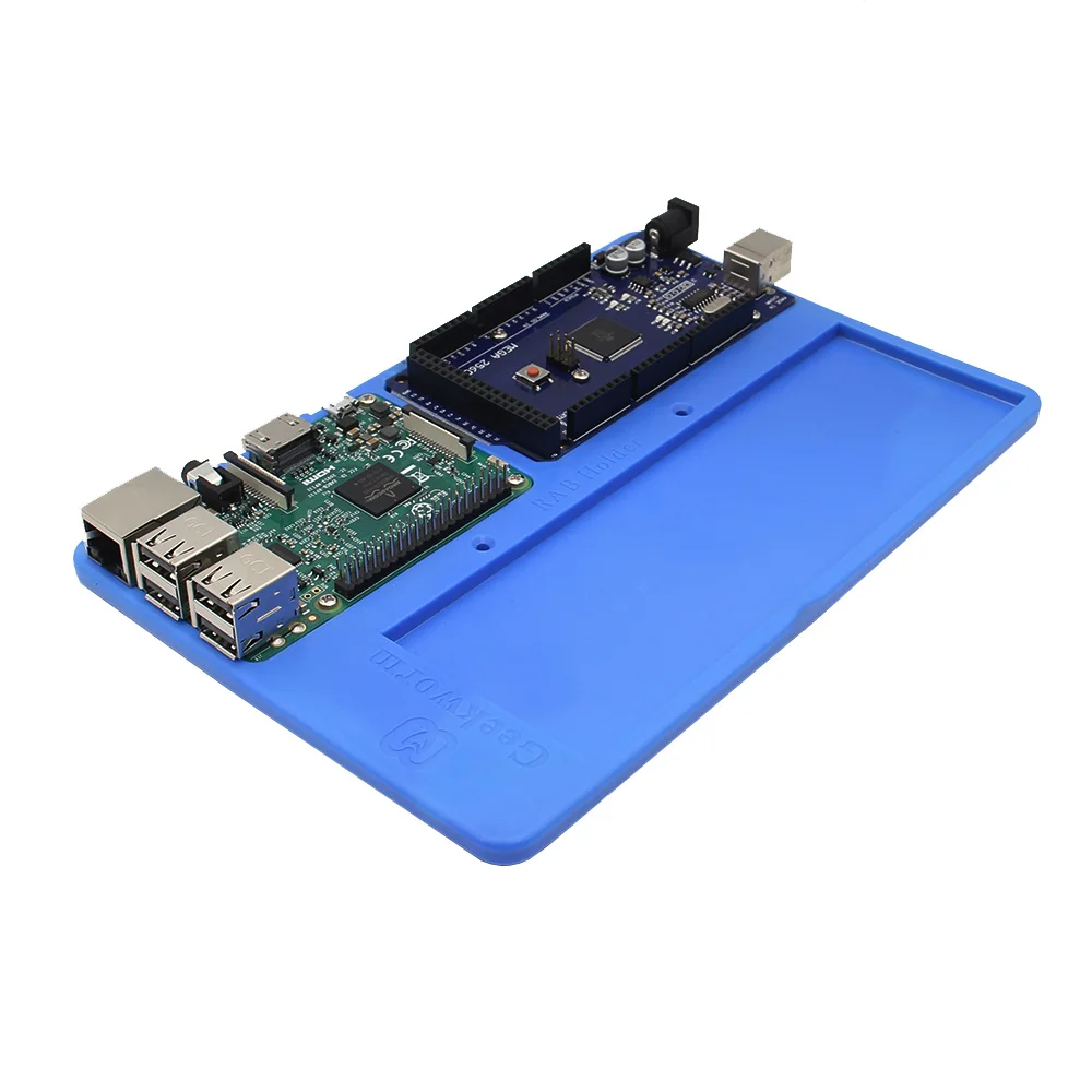 Raspberry Pi RAB держатель макет ABS образование чехол на платформе для Arduino UNO R3 Mega 2560/Raspberry Pi 3 Model B+ Plus