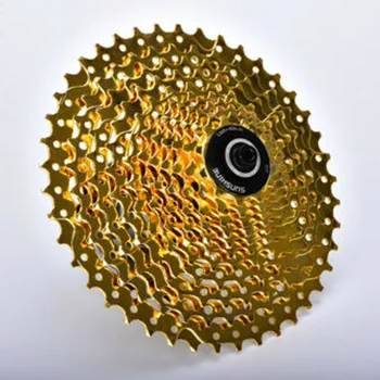 

Sunshine 11-42T 11 Speed Rear Gold Cassette Sprocket Freewheel For Mountain Bike Nickel Chromium Steel Bicycle Freewheel