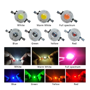 

100 Pieces LED CREE 1W 3W Watt LED Lighting Diode Headlight Power LED LED Flashlight For Downlight Projector LED Lamp Bulb DIY