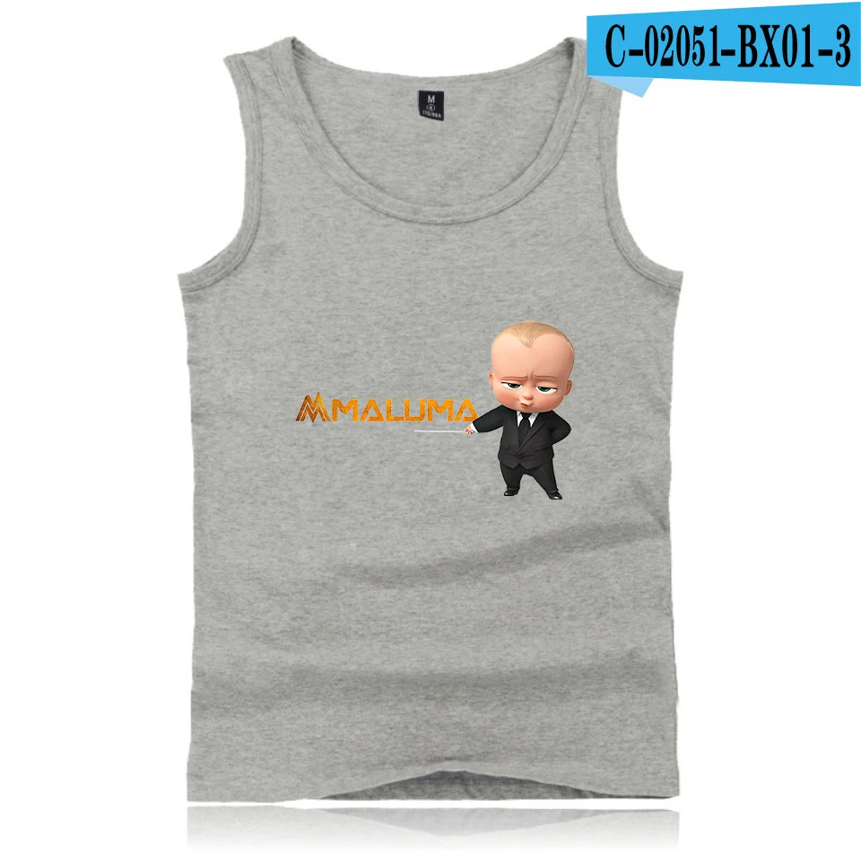 Maluma 2D Printing Cotton Fashion Men Tank Tops Summer Sleeveless Coat Hot Trend Casual Clothing Vest - Цвет: Gray