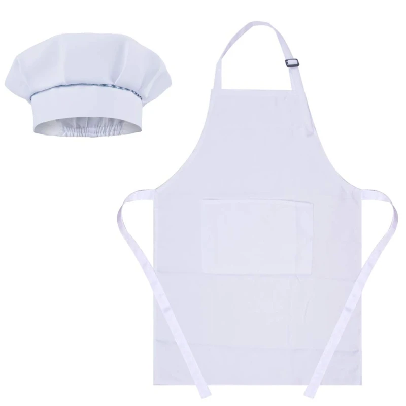 H7jb Children Kids Chef Costume Kitchen 