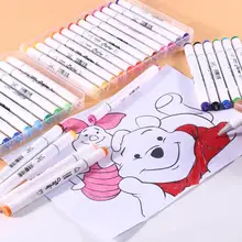 24/36 цветов двойной наконечник маркер ручка раскраска каллиграфия надписи писчая, для рисования раскраска книга кисть для акварельной живописи ручка