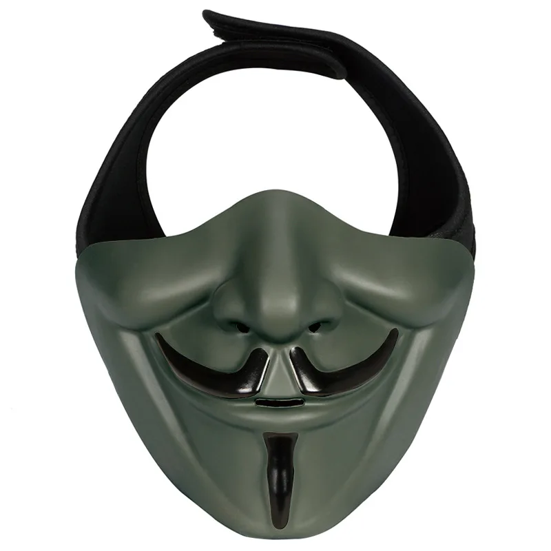 Hallowe VforVendetta Макияж танцевальный бар Festiva V маска тактическая маска Открытый CS Половина лица