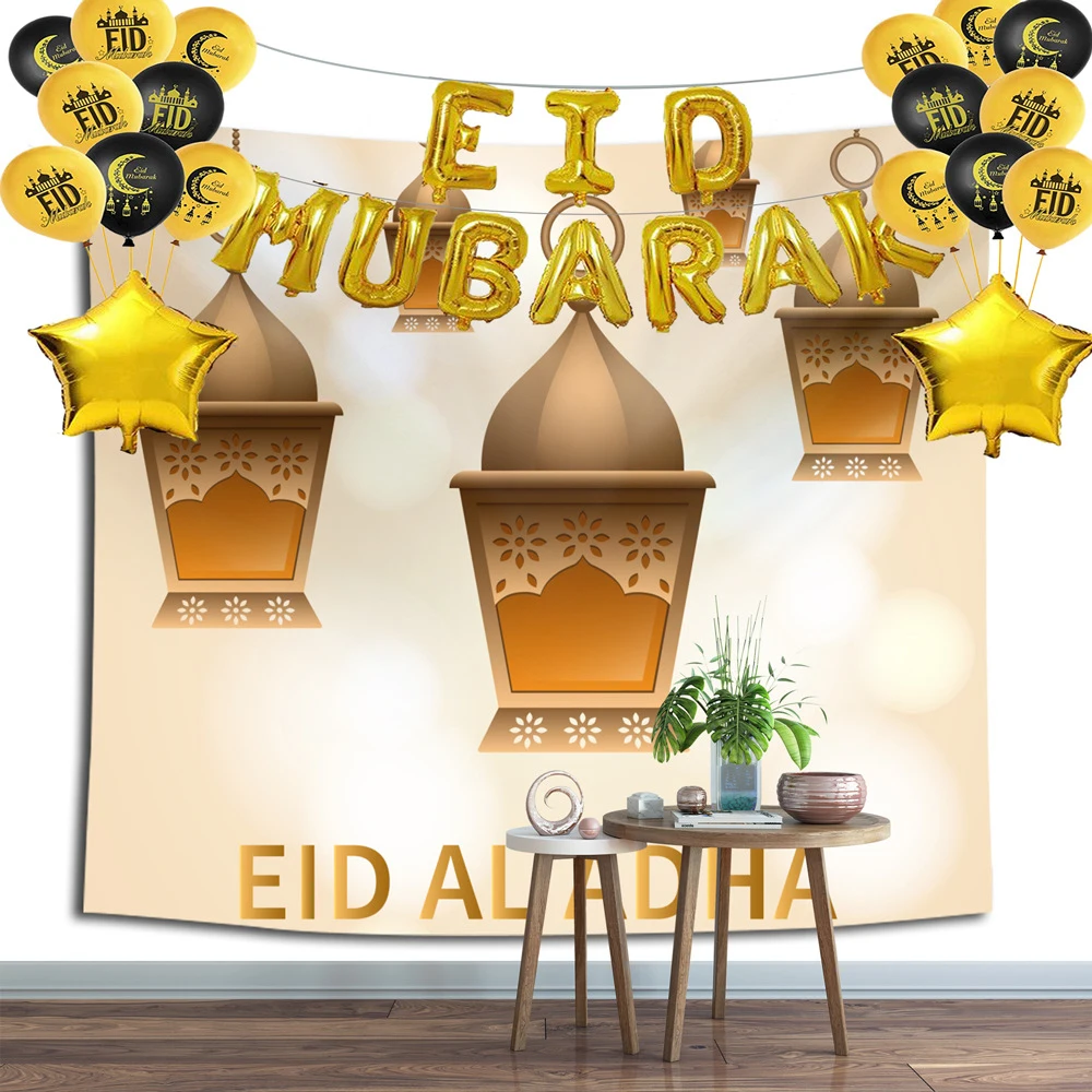 Lychee Vinatge мусульманский Eid Al Adha настенный гобелен из полиэстера декоративный художественный Настенный Ковер домашний Коврик для йоги
