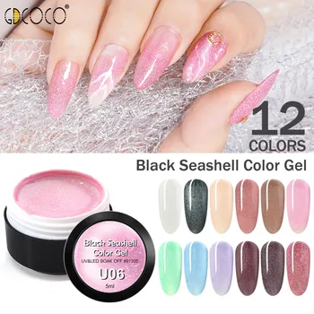 

Glitter Seashell Nail Varnish Nail Art Decoration GDCOCO Gel Lacquer Bling Pearl Pigment Color Gel Lacquer Nail Gel Polish