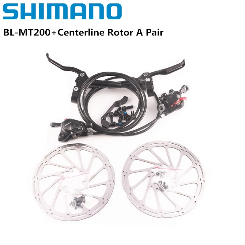 Shimano MT200 الفرامل BL BR MTB E-الدراجة الصحن الهيدروليكي الفرامل دراجة دراجة كهربائية الفرامل اليسار الجبهة اليمنى الفرامل الخلفية