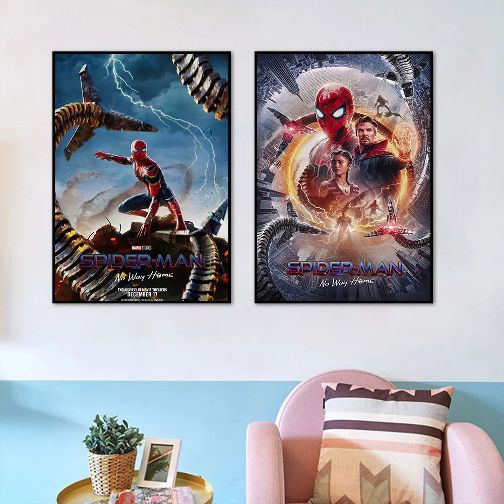 Spider Man Far from Home Poster Print,Marvel Photo Wall Art,Artwork,Movie  Posters for Wall,Game Room Poster,Canvas Art,No Frame Poster,Original Art