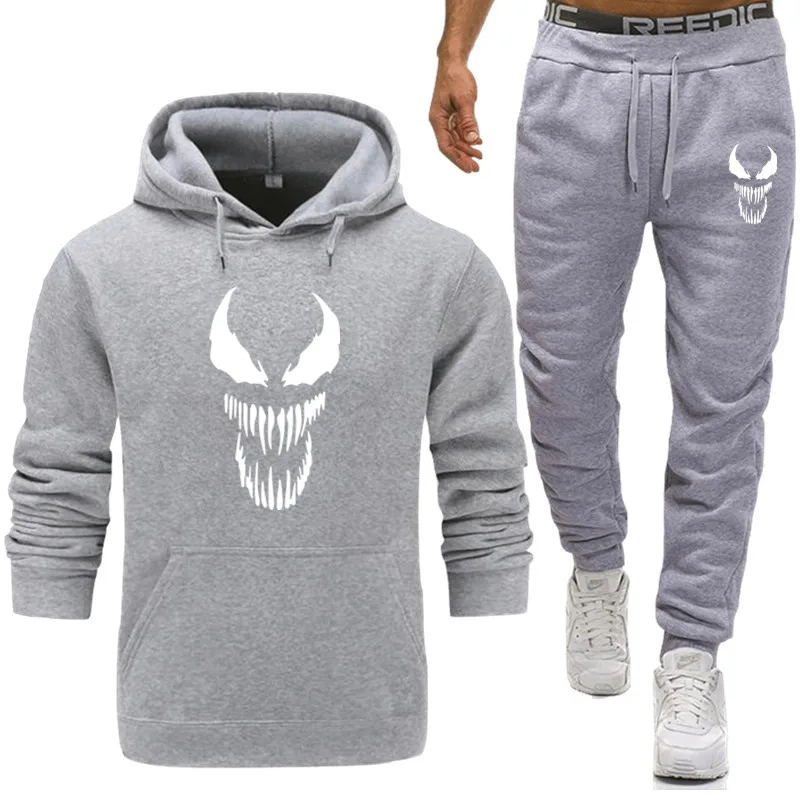 Костюм для бега venom мужской модный спортивный костюм штаны одежда спортзала