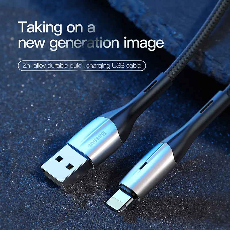 Usb кабель lightning для iPhone xs xr x 8 7 6 plus 5 ipad короткий 50 см 1 м 2 4 А быстрая зарядка|Кабели