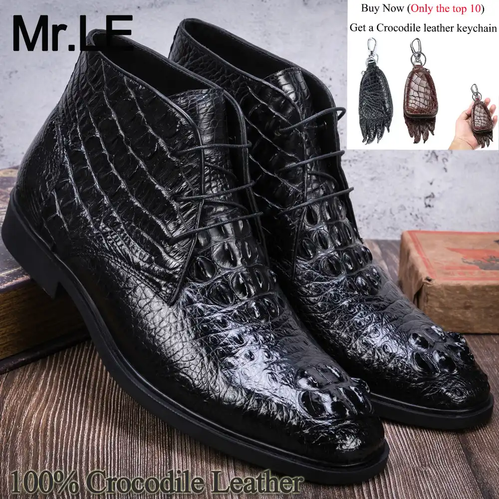 crocodile dress boots