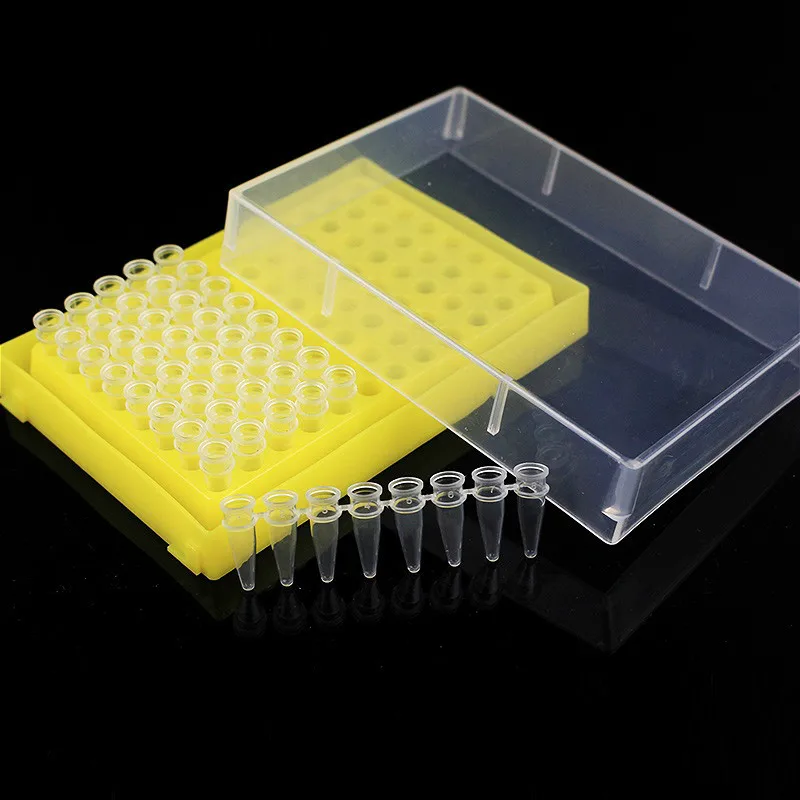 PCR Tube Holder 0.2ml With 96 Holes PCR-8 Centrifuge Tube Rack Plastic Storage Box DNA Sample Stand 5 / PK