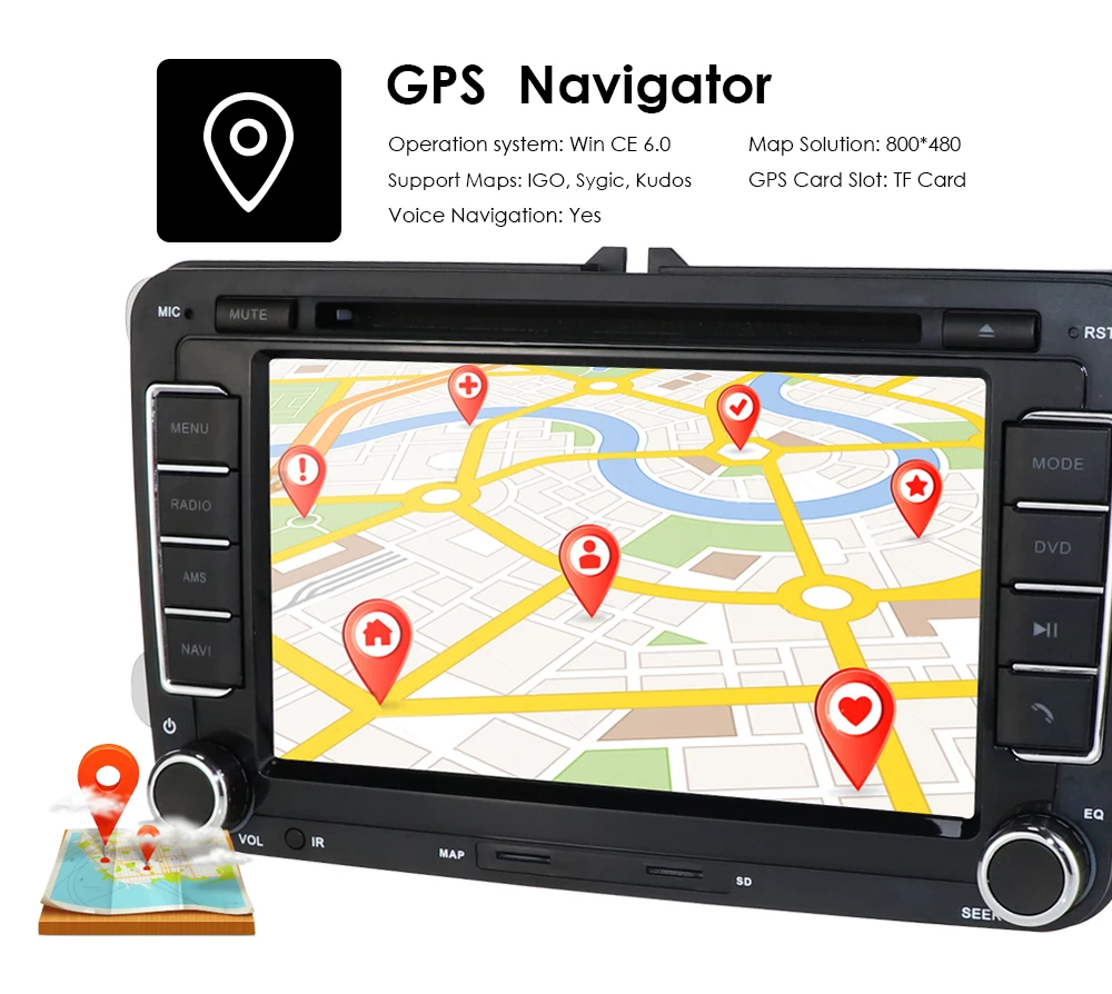 Discount 2 din Car DVD GPS multimedia player for Volkswagen golf 5 6 passat b6 B7 Touran polo Tiguan seat leon Altea automotive cam maps 1