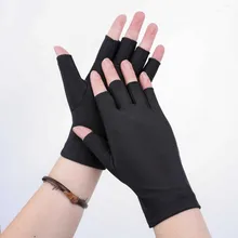 2 пара/лот Белый Черный противообрастающий унисекс без пальцев для рисования и письма Рыбалка короткие рукавицы