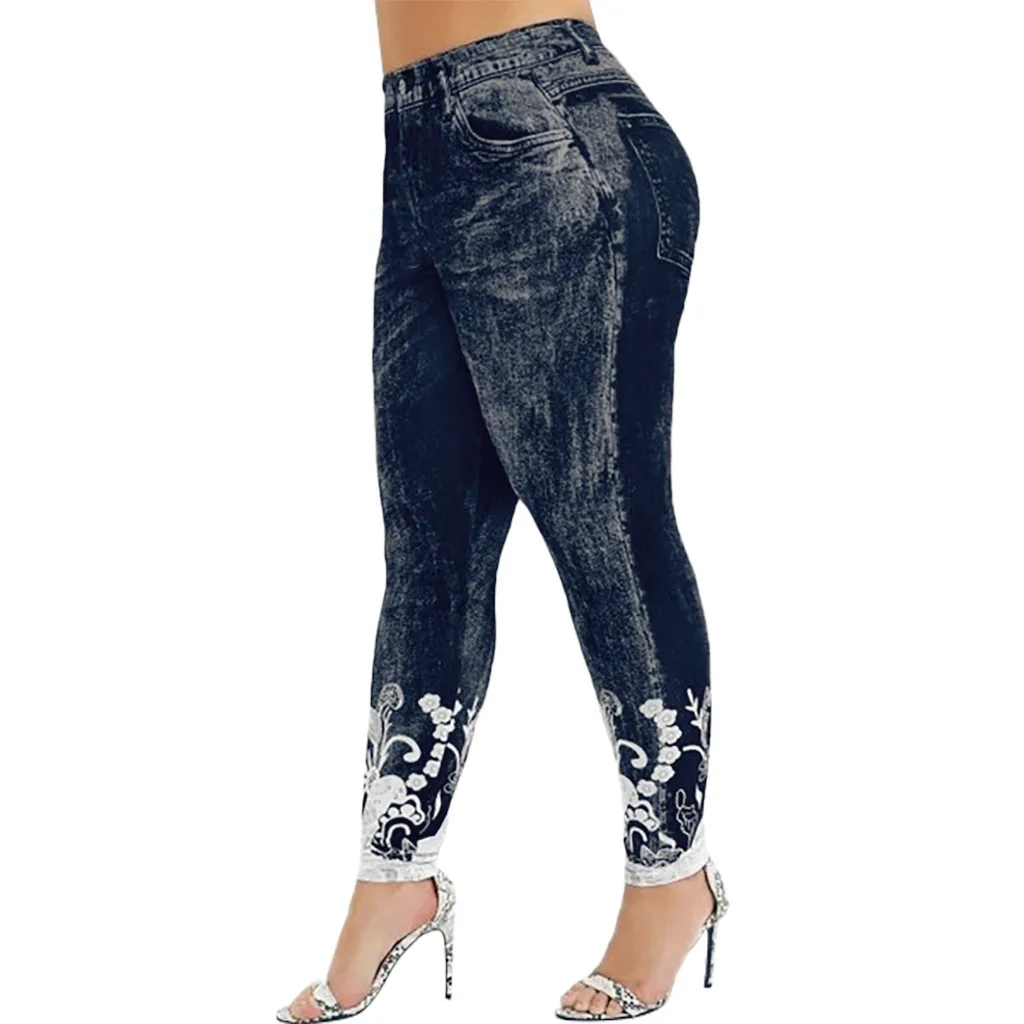 Women Printed Fitness Leggings Running Gym Stretch Sports Trousers Elastic High Waist Plus Size Leggings Pants Ropa De Mujer yoga pants