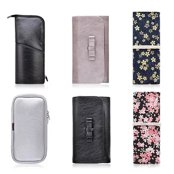 

1 PC Professional Makeup Brushes Bag PU Canvas Toiletry Cosmetic Travel Makeup Tools Brush Holder Bag Zipper Organizer Dropship