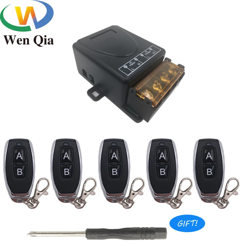 

433Mhz Universal Wireless Remote Control Switch AC 220V 30A High Power 1Relay Receiver Module RF Transmitter Water Pump FarmYard