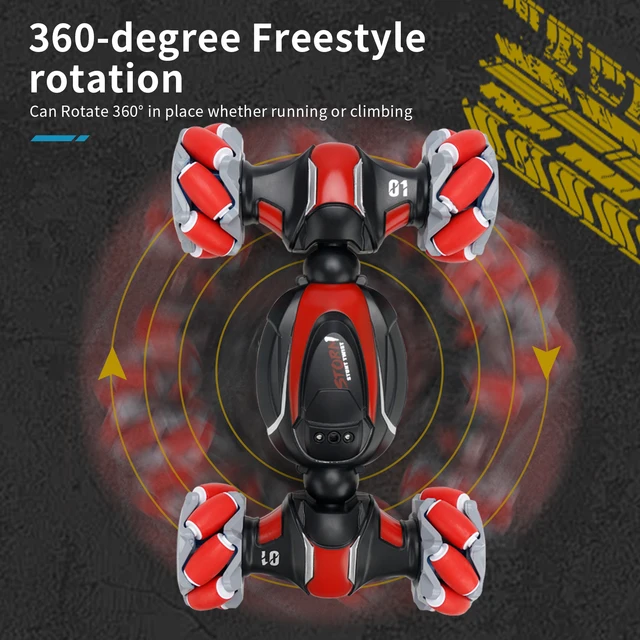 D877 1:16 4WD RC Car 1:18 2.4G Drift Stunt Remote Control Gesture Induction Off Road Racing Machine Model Vehicle Gift Kid Toys 4