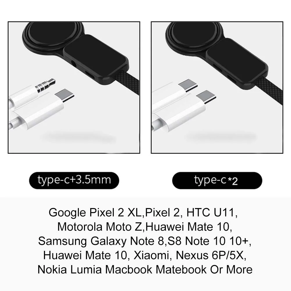 USB C OTG двойной адаптер и кольцо держатель USB C 3,5 мм Aux аудио зарядное устройство Регулируемый держатель для телефона Быстрая зарядка для type-C Android адаптер