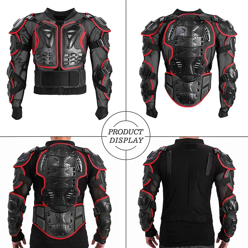 Motorcycle Jacket Men Full Body Motorcycle Armor Motocross Racing Moto Jacket Riding Motorbike Protection Size S M L XXXXL