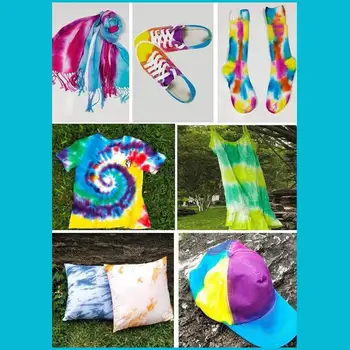

10 Bottles One-Step Tie-Dye Kit,Fabric Textile Paints Tie Dying Sets,Muti-Color Dyes Permanent Paint for DIY Arts Clothes Fabric