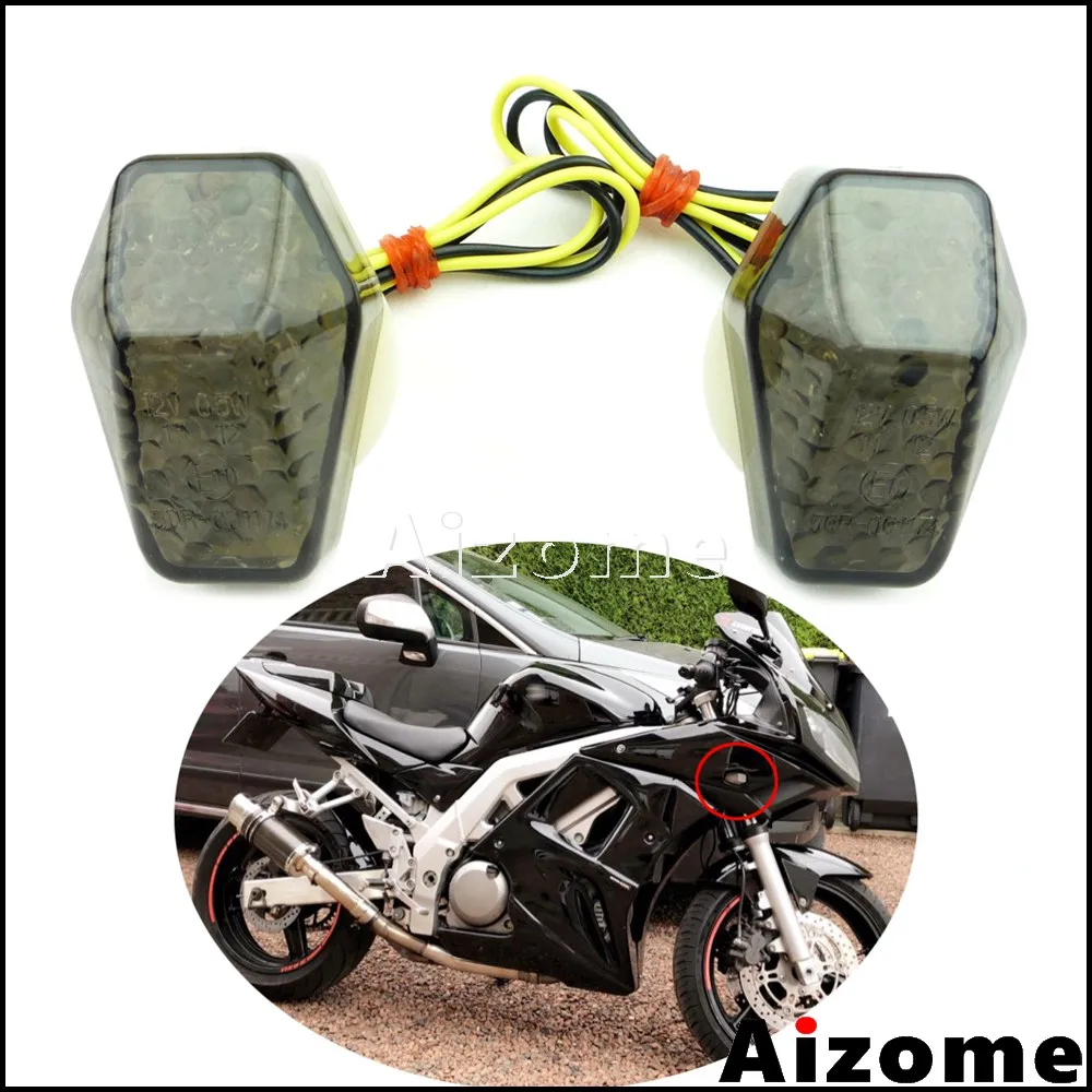 

Motorcycle E-mark E11 LED Turn Signals Amber Light Turn Indicators For Suzuki GSX-R600 GSX-R750 GSX-R1000 SV650 S SV1000S Bandit