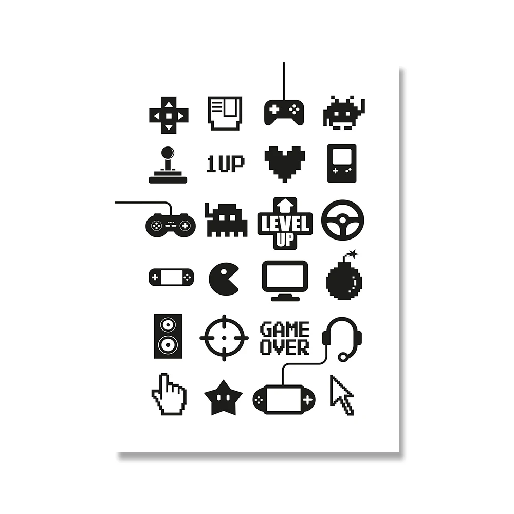 Video-Game-Wall-Art-Canvas-Painting-Gaming-Room-Decor-Posters-and-Prints-Abstract-Party-Artwork-Picture (9)