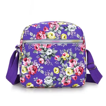 

Shoulder Bag Lady"s Sweet Rose Crossbody Bag for Women 100% Cotton Large Capacity Leisure Or Travel Bag Messenger Bag