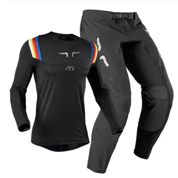 

6 Colors 2020 TOP For NOIZ FOX Motocross Racing Gear Set Four-sided stretch MX Jersey and Pants ATV Dirt Bike Off Road Combo