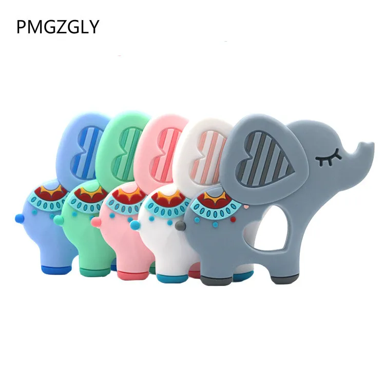 

1pc Baby Teething Toys Cartoon Liquid Ice Cream Silicone Teether Pendant Raccoon Necklace Accessories Infant Chew Toys DIY