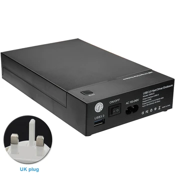 

USB 3.0 Tool-free External Case Hard Drive 2.5'' 3.5'' SATA HDD Disk Stable Enclosure