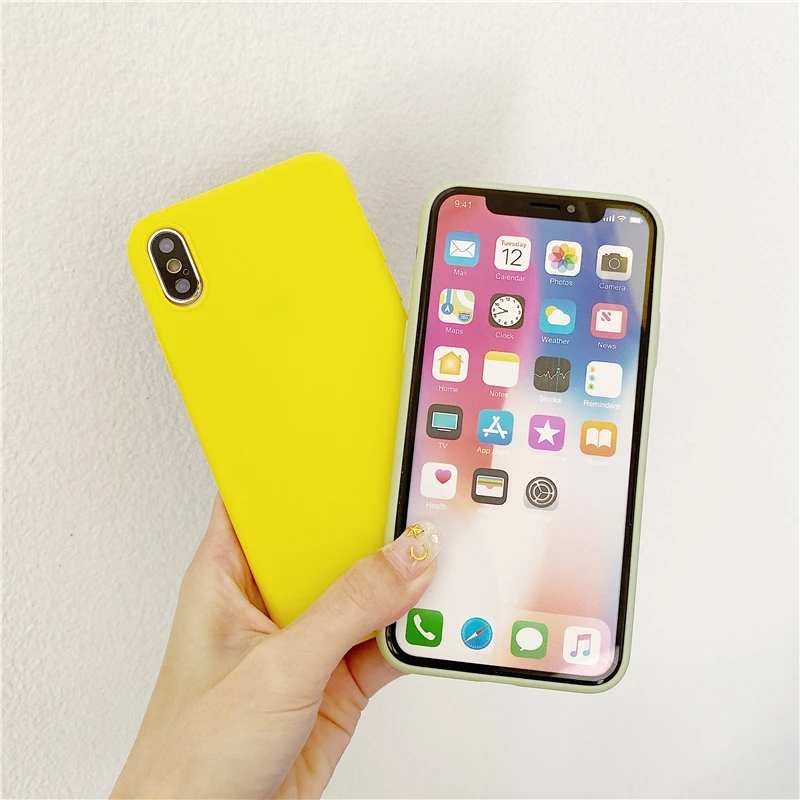 Желтый матовый прозрачный чехол из ТПУ для OPPO Realme 3 Pro X C2 5 K3 K5 Reno2 A11X XT мягкий