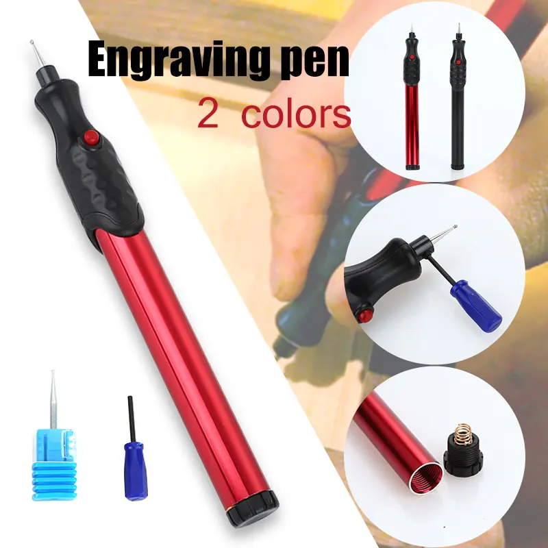 

Electric Carve Pen Engraver 12000rpm Electric Engraving Pen Battery Powered DIY Wood Multifunctional Engraving Pen Jewellery