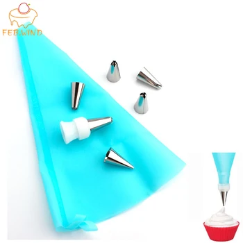 

FEBWIND Icing Piping Pastry Nozzles for Cake Decoration Silicone Piping Bag Pastry Tools Cake Decorating Tip Sets 016