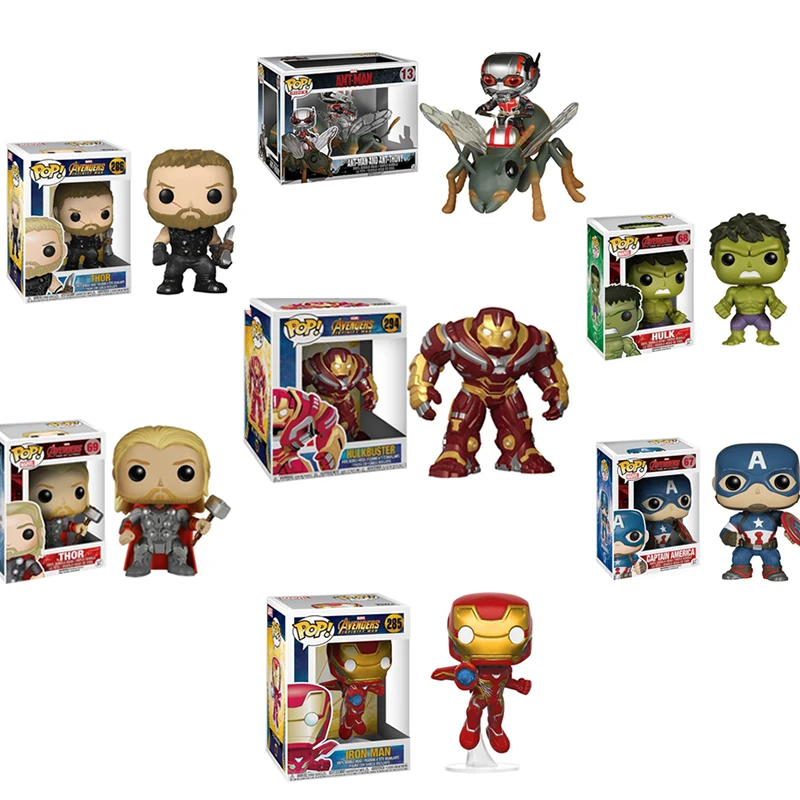 FUNKO POP Marvel Мстители финал Бесконечная война супер герой Человек-паук Железный